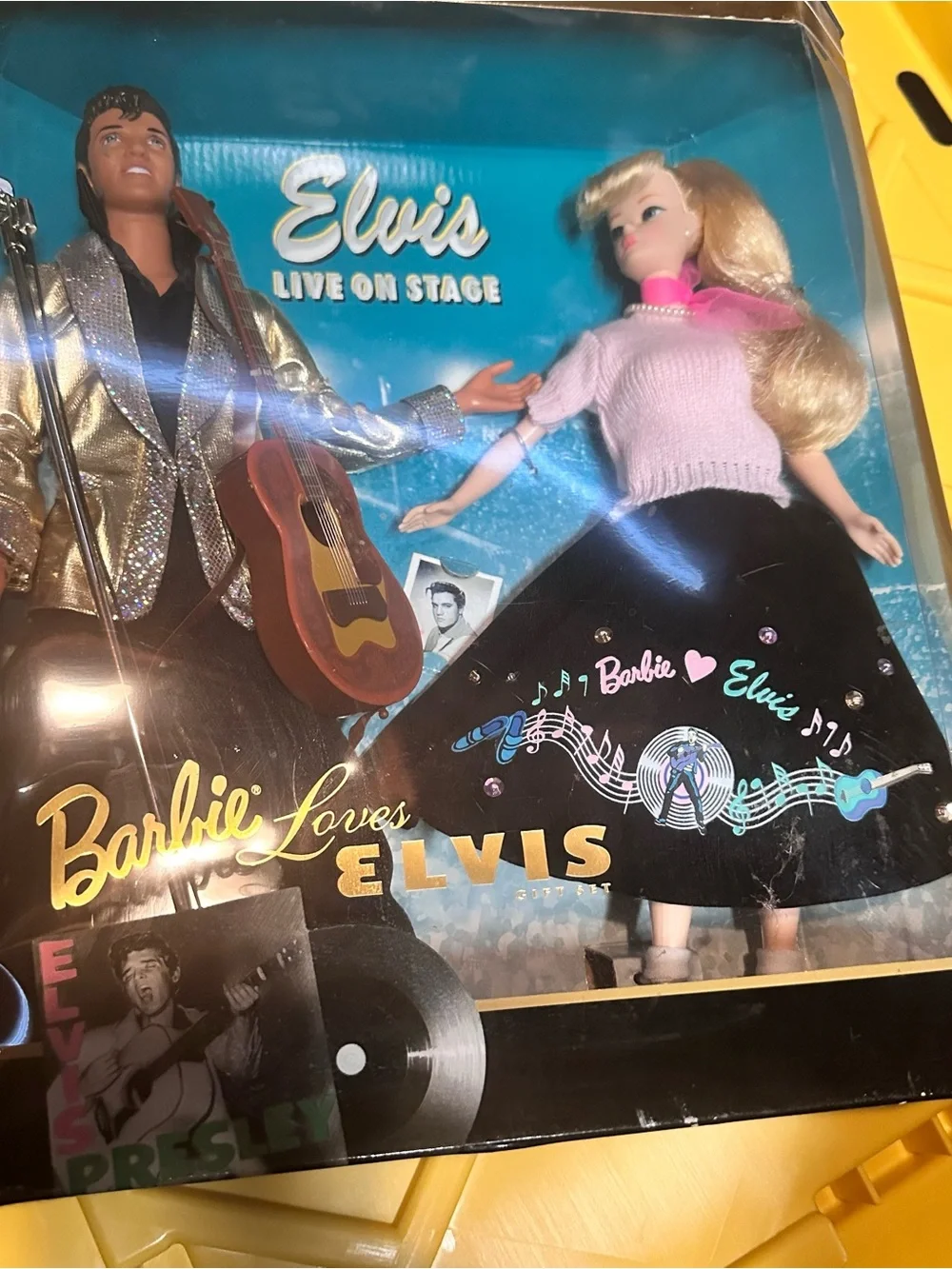 Vintage 1996 Barbie Loves Elvis Gift Set Collector Edition Mattel Dolls